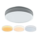 Plafon LED Redondo de Sobrepor 16W 3 Cores 2000lm 36cm Branco Tualux Santorini ST3284
