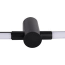 Arandela LED de Parede Lina 90cm Preta 10W 3000K 800lm Moderna Nordecor 2751 ST3290