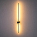 Arandela LED de Parede Lina 90cm Preta 10W 3000K 800lm Moderna Nordecor 2751 ST3290