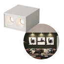 Spot Duplo LED Sobrepor 4W Luz Amarela Difusa 35° IRC90 Nordecor Powerus 6854 ST3159