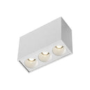 Spot Triplo LED Sobrepor 6W Luz Amarela Difusa 35° IRC90 Nordecor Powerus 6855 ST3159