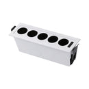 Spot Downlight LED Embutir 5 Focos 10W Luz Amarela 35° IRC90 Nordecor 6375 ST3224
