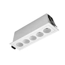 Spot LED Downlight Embutir 5 Focos 10W Luz Amarela 35° IRC90 Nordecor 6733 ST3224