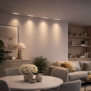 Spot LED Downlight Embutir 5 Focos 10W Luz Amarela 35° IRC90 Nordecor 6733 ST3224