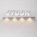 Luminária Barra LED s/Fio c/ Sensor Movimento 2W 60cm Recarregável Armario 3 Tons Luz 4 Focos ST3291