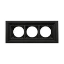 Spot de Embutir Articulado Triplo PRO11 03 Focos p/ MR11 ST3294 - Preto