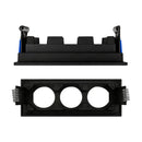 Spot de Embutir Articulado Triplo PRO11 03 Focos p/ MR11 ST3294 - Preto