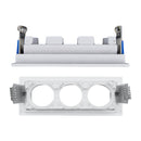 Spot de Embutir Articulado Triplo PRO11 03 Focos p/ MR11 ST3294 - Branco