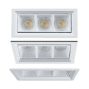 Spot de Embutir Articulado Triplo PRO11 03 Focos p/ MR11 ST3294 - Branco