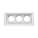 Spot de Embutir Articulado Triplo PRO11 03 Focos p/ MR11 ST3294 - Branco