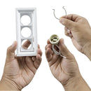Spot de Embutir Articulado Triplo PRO11 03 Focos p/ MR11 ST3294 - Branco