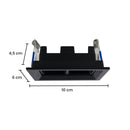 Spot de Embutir Articulado Duplo PRO11 02 Focos p/ MR11 ST3294 - Preto
