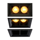 Spot de Embutir Articulado Duplo PRO11 02 Focos p/ MR11 ST3294 - Preto