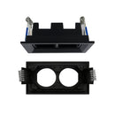 Spot de Embutir Articulado Duplo PRO11 02 Focos p/ MR11 ST3294 - Preto
