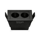 Spot Duplo Downlight Powerus Embutir 35° LED 4W Br. Quente 360lm 6372 NORDECOR ST2990-Preto