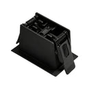 Spot Duplo Downlight Powerus Embutir 35° LED 4W Br. Quente 360lm 6372 NORDECOR ST2990-Preto