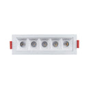 Spot Downlight LED Embutir Evon 5 Focos 10W 3000K IRC90 DL-7424 Astraled ST3295