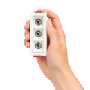 Spot Triplo Downlight LED Embutir Evon 3 Focos 6W 3000K IRC90 DL-7322 Astraled ST3295