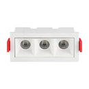 Spot Triplo Downlight LED Embutir Evon 3 Focos 6W 3000K IRC90 DL-7322 Astraled ST3295