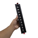 Spot LED 20W Embutir DotLight 10 Focos Direcional 15° Luz Quente Luminatti ST3281-Preto