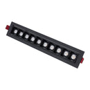 Spot LED 20W Embutir DotLight 10 Focos Direcional 15° Luz Quente Luminatti ST3281-Preto