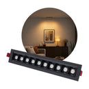 Spot LED 20W Embutir DotLight 10 Focos Direcional 15° Luz Quente Luminatti ST3281-Preto
