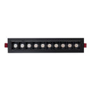 Spot LED 20W Embutir DotLight 10 Focos Direcional 15° Luz Quente Luminatti ST3281-Preto