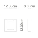 Arandela Solar LED Duplo Facho Ajustável Luz Amarela Externa Parede Jardim Fachadas ST3296