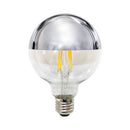Lâmpada LED Filamento Balloon G125 4W Cromada Espelhada Luz Âmbar Retrô Vintage Defletora ST1466