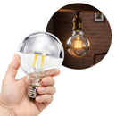 Lâmpada LED Filamento Balloon G125 4W Cromada Espelhada Luz Âmbar Retrô Vintage Defletora ST1466