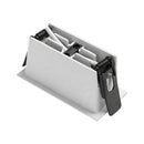 Spot Embutir Triplo LED 6W Luz Amarela Difusa Downlight Powerus IRC90 Nordecor 6730 ST2991