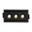 Spot Triplo Embutir Downlight Powerus Dir Direcionável 38° LED 6W Amarelo IRC90 6497 ST3266