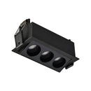 Spot Triplo Embutir Downlight Powerus Dir Direcionável 38° LED 6W Amarelo IRC90 6497 ST3266