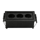 Spot Triplo Embutir Downlight Powerus Dir Direcionável 38° LED 6W Amarelo IRC90 6497 ST3266