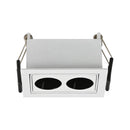 Spot Duplo de Embutir Downlight Powerus Direcionável 38° LED 4W Amarelo IRC90 6633 ST3297