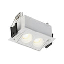 Spot Duplo de Embutir Downlight Powerus Direcionável 35° LED Difuso Amarelo IRC90 6729 ST3297