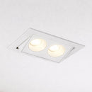 Spot Duplo de Embutir Downlight Powerus Direcionável 35° LED Difuso Amarelo IRC90 6729 ST3297