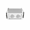 Spot Duplo de Embutir Downlight Powerus Direcionável 35° LED Difuso Amarelo IRC90 6729 ST3297