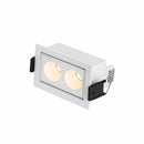 Spot Duplo de Embutir Downlight Powerus Direcionável 35° LED Difuso Amarelo IRC90 6729 ST3297