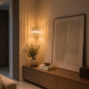 Pendente de Cristal Quadrado Dourado E27 2m Moderno P/ Quarto Cinderella ST3304
