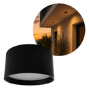 Spot Plafon LED 12W Sobrepor Redondo Preto Branco Quente 100° IRC90 DS9165 Delis ST3305