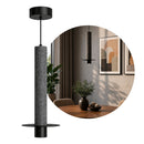 Pendente Lustre Janssen Preto Aço Cabo 4m LED MR16 3000K 1100lm Cilindro Pix ZS33 ST3308