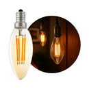 Lâmpada LED Filamento E14 Vela C35 4W 2700K Âmbar LF-3957 Astraled ST2179