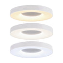 Plafon LED Redondo Sobrepor Tamar Branco 36W 3 Cores 50cm Luminaria p/ Quarto Sala ST3310