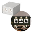 Spot Luminária Sobrepor Duplo Powerus Branco LED 4W Branco Neutro IRC90 6802 Nordecor ST3159