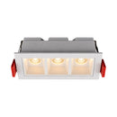 Spot Luminaria LED 6W Embutir em Teto DotLight 3 Fachos de 15° Luz Quente Luminatti ST3281-Branco