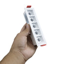 Spot Luminária LED 10W Embutir DotLight 5 Fachos de 15° Luz Quente Luminatti ST3281-Branco