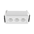 Spot Triplo Embutir Powerus DIR Direcionável LED 6W 35° 3000K IRC90 Nordecor Branco 6731 ST3266