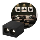 Spot Luminária Sobrepor Duplo Powerus Preto LED 4W Branco Quente IRC90 6398 Nordecor ST3159