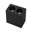 Spot Luminária Sobrepor Duplo Powerus Preto LED 4W Branco Quente IRC90 6398 Nordecor ST3159